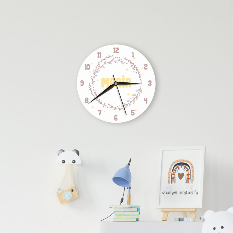 Wood Wall Clock, Yes