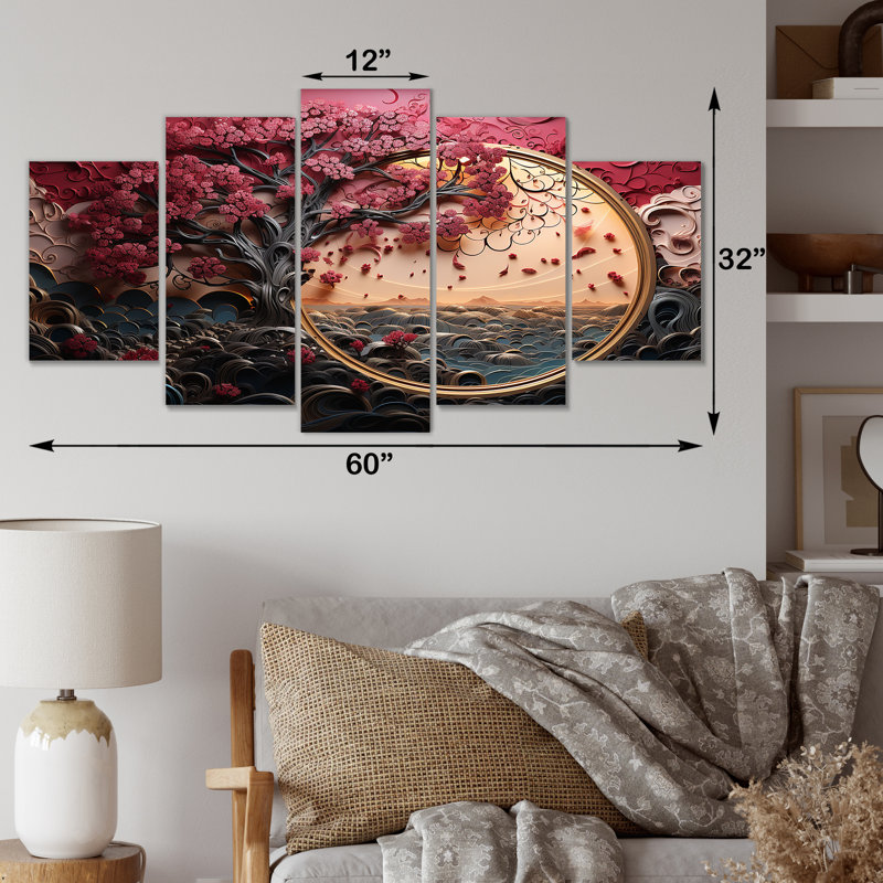«Red Flower», art floral