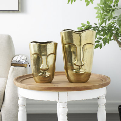 Ensemble de vases décoratifs en aluminium et aluminium