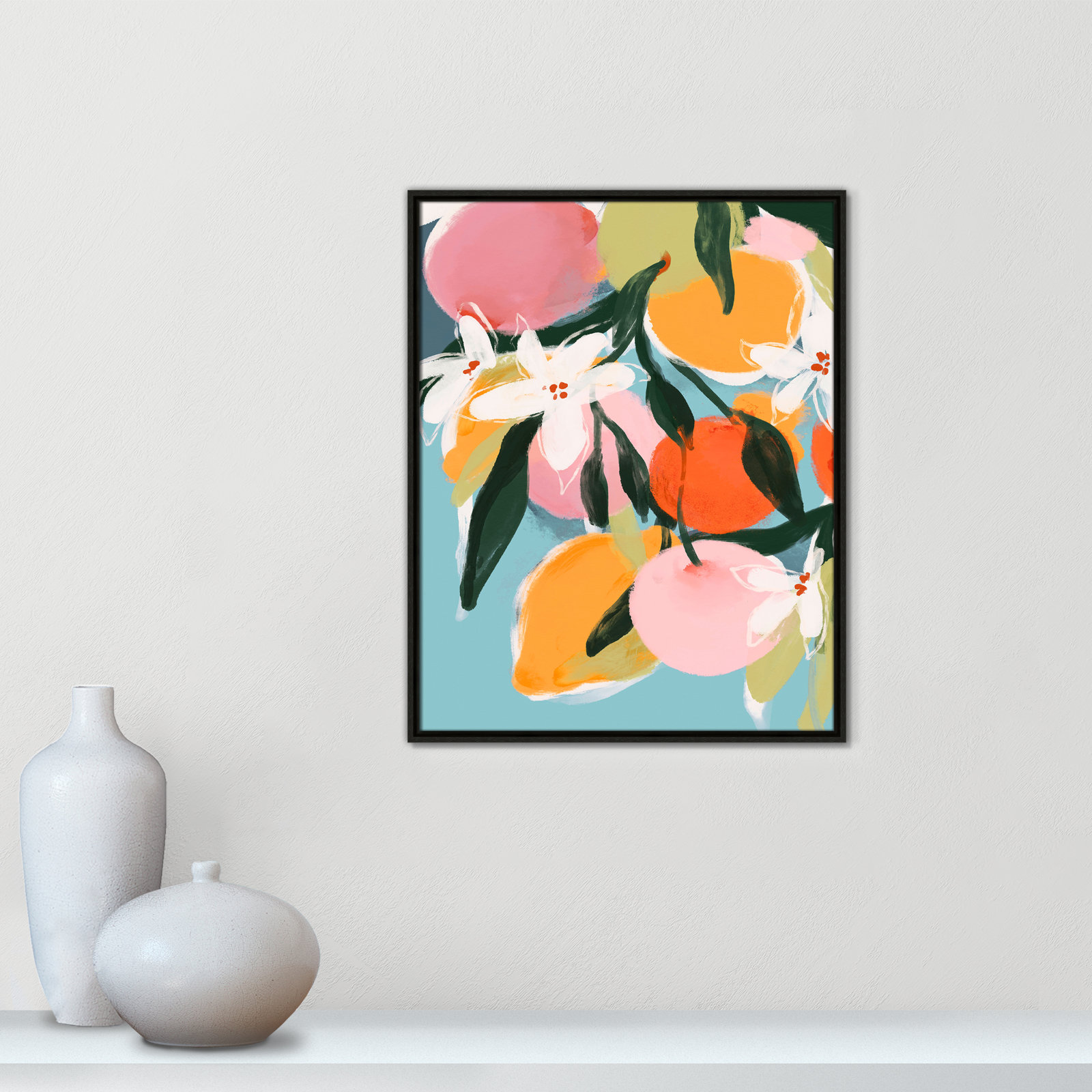 Fruity Summer I Print by Treechild, 29.5" H x 23.5" W, Espresso Floater