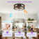 Karlena 18.9" Dimmable LED Ceiling Fan with Light and Remote Control
