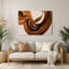 Gradient Abstract 56, art mural en métal brun-263626710
