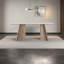 Antibacterial stone slab, with solid wood legs-1122063873
