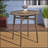 Engelhardt Oval Outdoor Bar Table , 39.75'' in. W 30.5'' in. D-1011193906