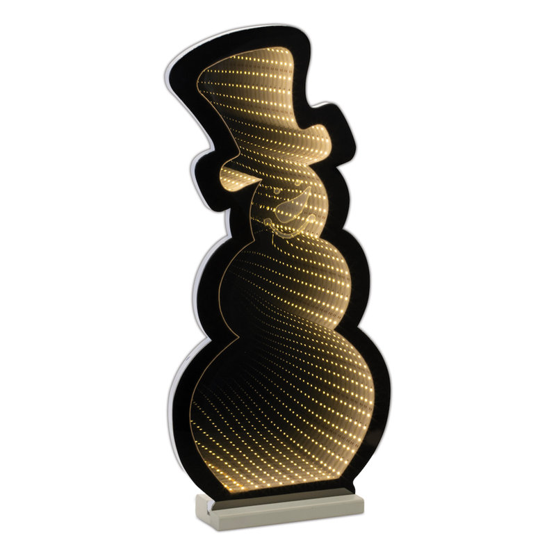 Présentoir lumineux bonhomme de neige Ekko, H 24 po x l 3 po x P 11,5 po