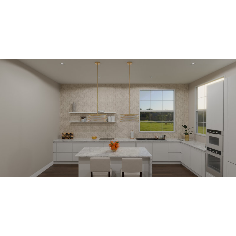 Amberlea 3 - Light Gold Drum Pendant