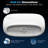 StonePure 51"×25.5" Compact Freestanding Solid Surface Stone Bathtub, 13" Deep Soaking Tub With Overflow, Pop-up Drain