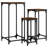 17 Stories Nesting Side Tables 3 Pcs Smoked Oak Engineered Wood
