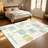 1PC Modern Minimalist Geometric Brown Beige Grid Plaid area rugs for Living Room, Soft and Comfortable, Suitable for all seasons, easy-to-maintain, machine washable Indoor floor mat, Under Table Farmhouse suitable for Dining Room, Bedroom, Home-1662366710