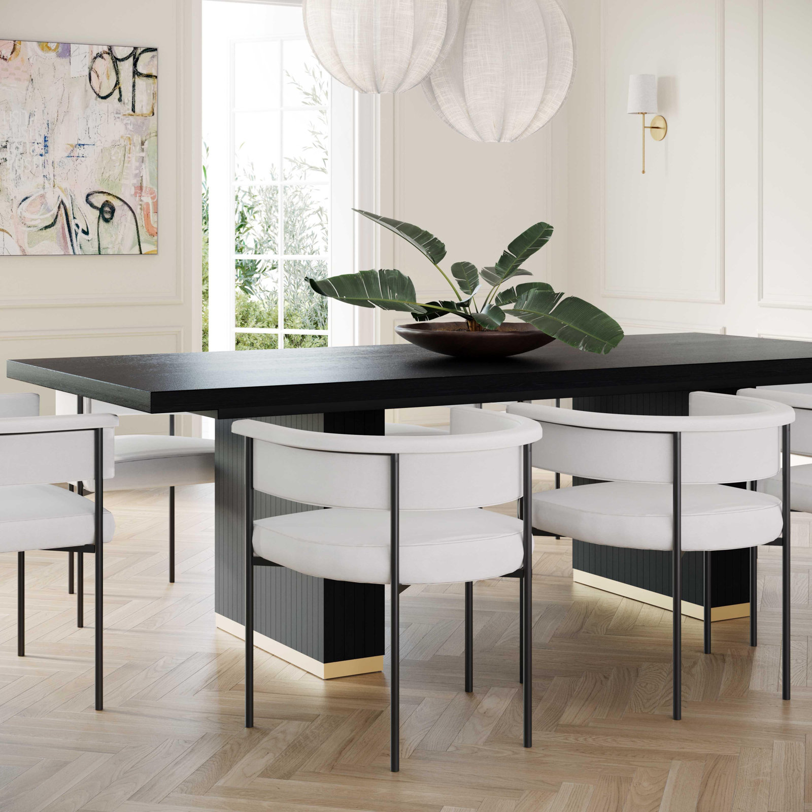 Scribe Dining Table, Black