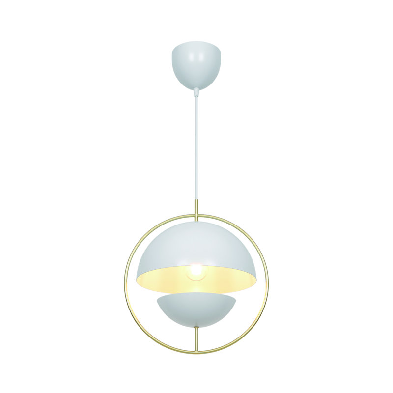 1 - Light Satin Pendant, White