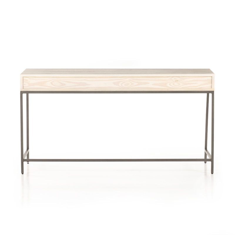 Trey Solid Wood Writing Desk, Dove Poplar