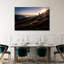 «Golden Hour Mountain Biking Abstract Contemporary Mountain», reproduction d'art murale-129708691