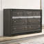 Commode 7 tiroirs Naima, finition grise-2083679991
