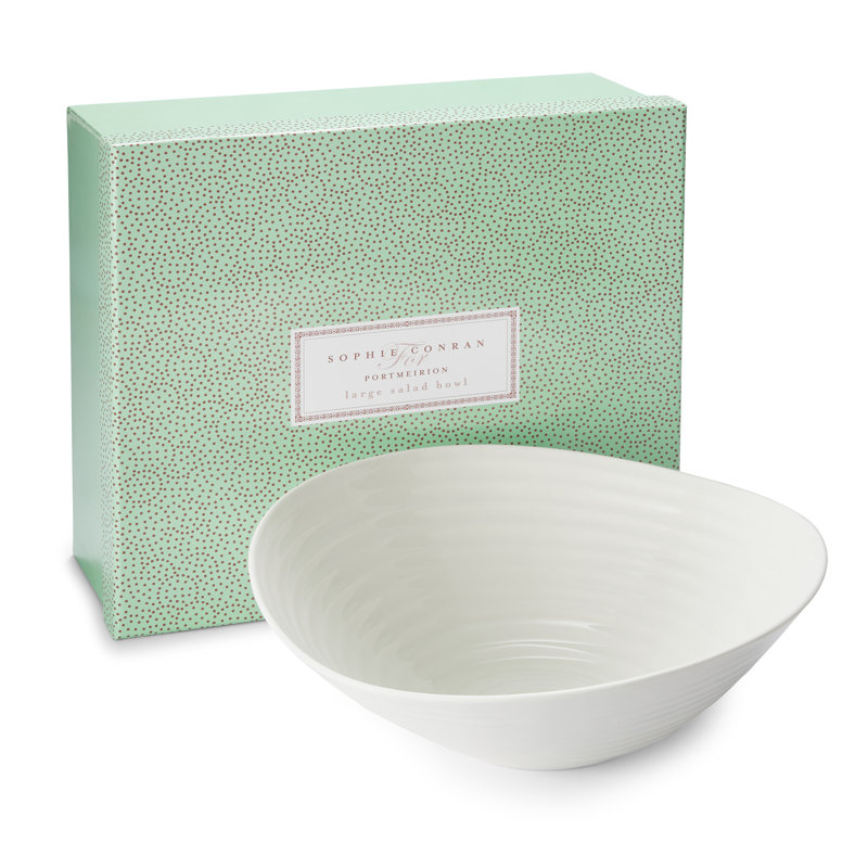 Portmeirion Sophie Conran White Salad Bowl, Large