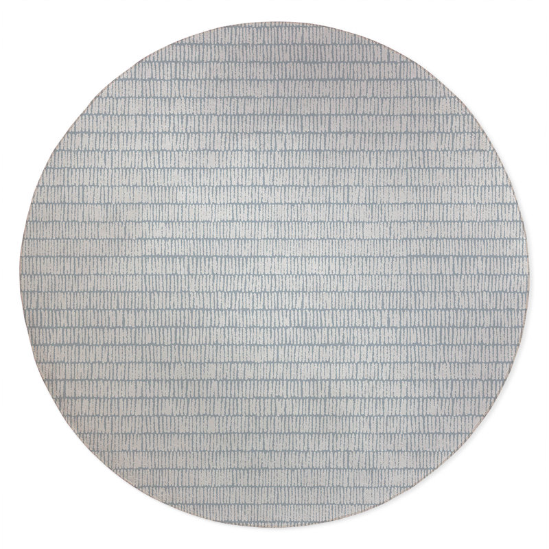 Ricky Row Non-Slip Outdoor Rug, Round 5'