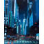 «Evening in Manhattan» sur toile | Décor classique bleu classique