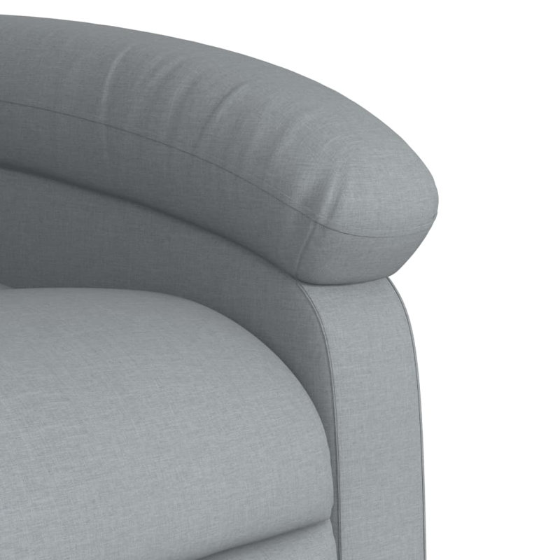 Fauteuil de massage inclinable électrique, Tissu gris pâle