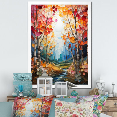 Darrika Birch Woods Autumn Harmony II, reproduction d'art sur toile