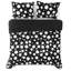 Ensemble de housse de duo en polyester noir / blanc Sophia-98496860