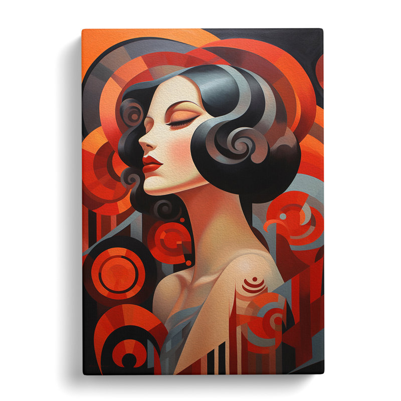 Deco Woman Contemporary - Print, 50cm H x 35cm W x 3cm D