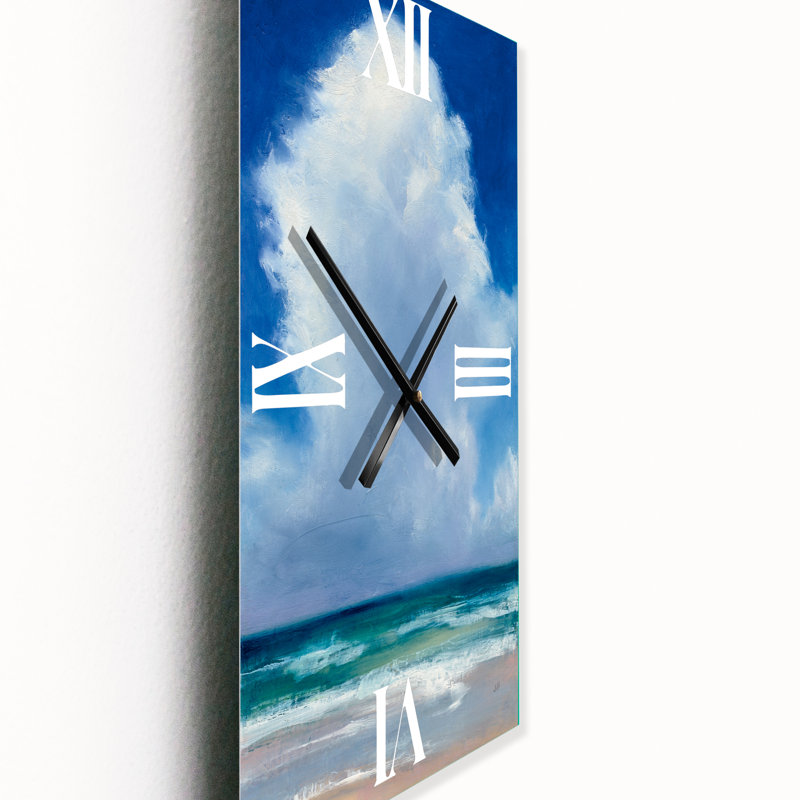 Beach Clouds II - Horloge murale traditionnelle, Petit