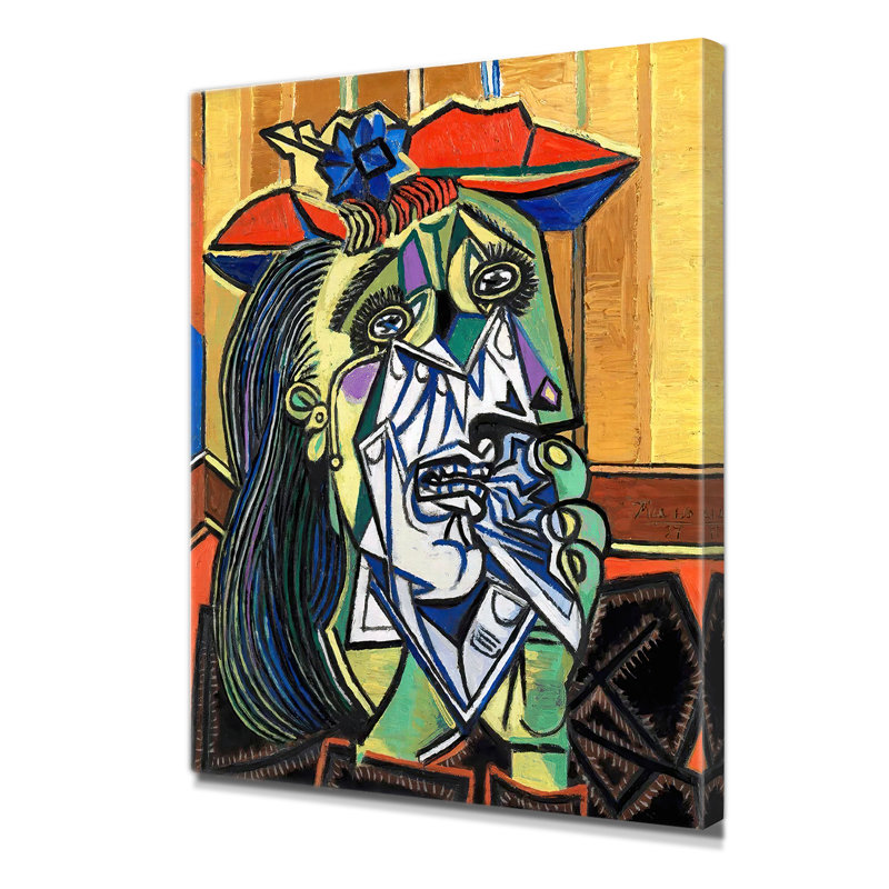 «The Weeping Women With mouchoir» par Pablo Picasso, estampes numériques sur toile de coton sans acide, Toile tendue
