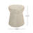 Outdoor Travertine Concrete Side Table