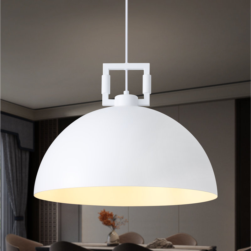 Luminaire suspendu industriel moderne à 1 lumière de 17,71 po pour îlot de cuisine, couloir, salle à manger, chambre à coucher, café