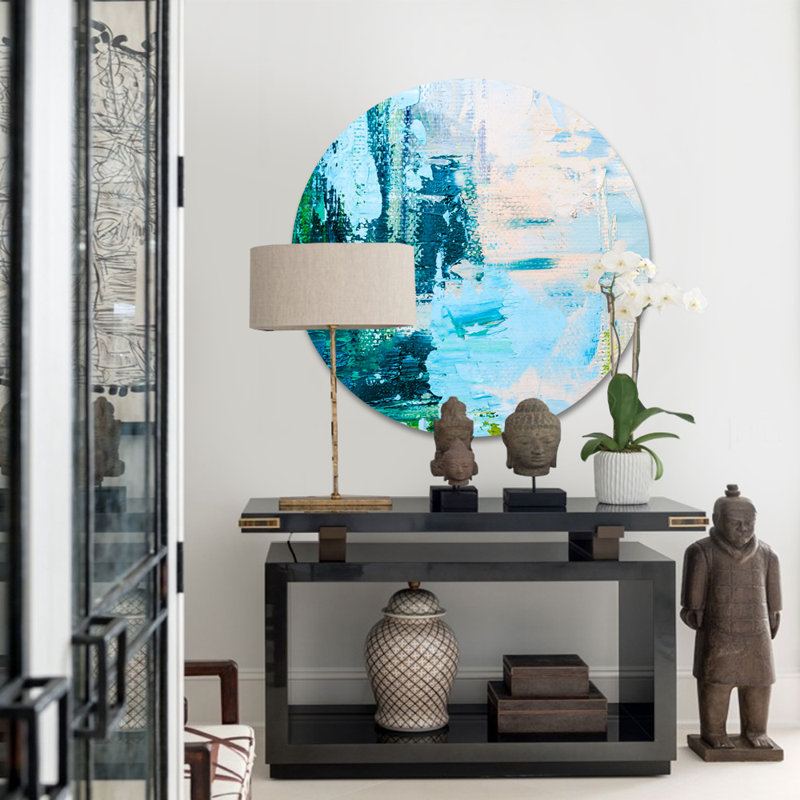 Essence - Imprimé rond sans cadre, Plastique / acrylique, H 24 po x l 24 po