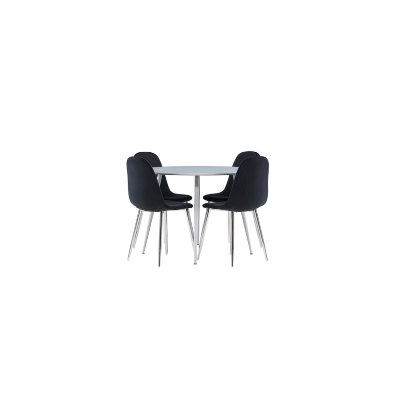 Daandre 4 - Person Dining Set, Grey
