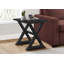 Table d'appoint polyvalente en placage transitionnel, pour les salons et les chambres à coucher avec plateau carré spacieux et base en bois massif-700245008