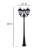 Royal Bulb Triple Head Lamp Post Black