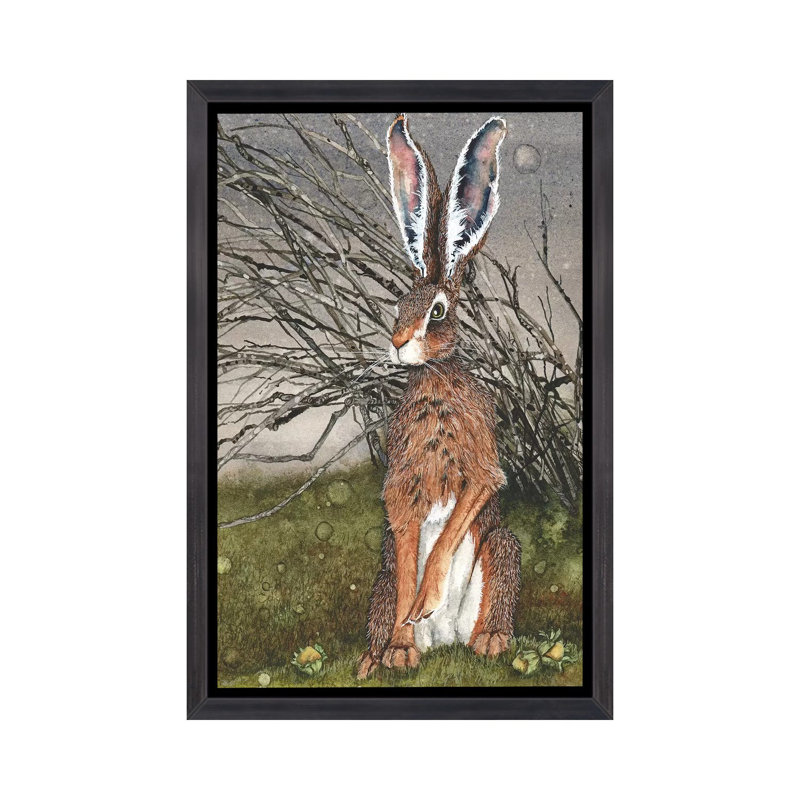 «Briar», reproduction sur toile flottante, H 40 po x l 26 po x P 1,5 po, Toile avec cadre noir patiné