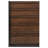 Deayra Walnut and Black 5-Drawer Chest