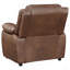 Fauteuil d'appoint rembourré brun foncé Worthington