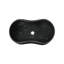 Dark Grey Natural Marble Vessel Sink, 23.6" Organic Wavy Shape, One - Piece , Matte Finish For Bathroom Famous Appearance Crucial-2110769965