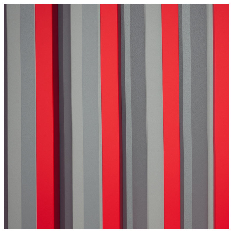 Couvertures à rayures verticales rouges et grises, L 50 po x H 60 po