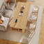 Bureaux rectangulaires en bois massif Burlywood-107443185