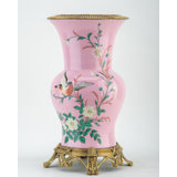 Pink Garden Handmade Porcelain China Table Vase