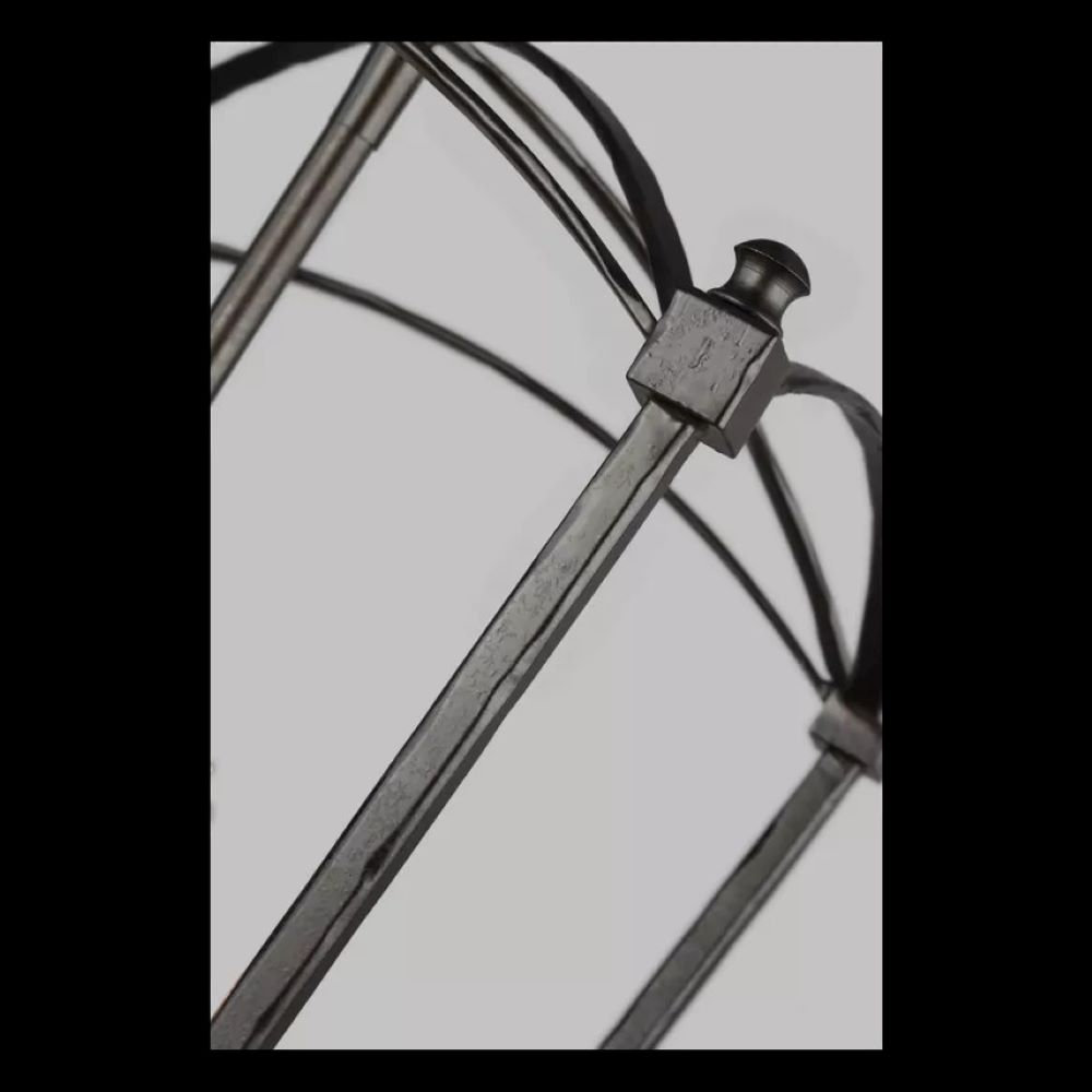 Olive 3-Light Chandelier, Smith Steel