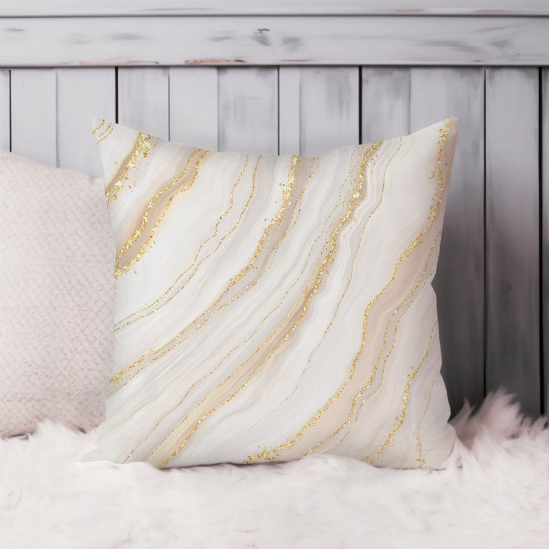 Abstract Geode Agate Marble Pattern VIII Modern Throw Pillow Cover, 20x20