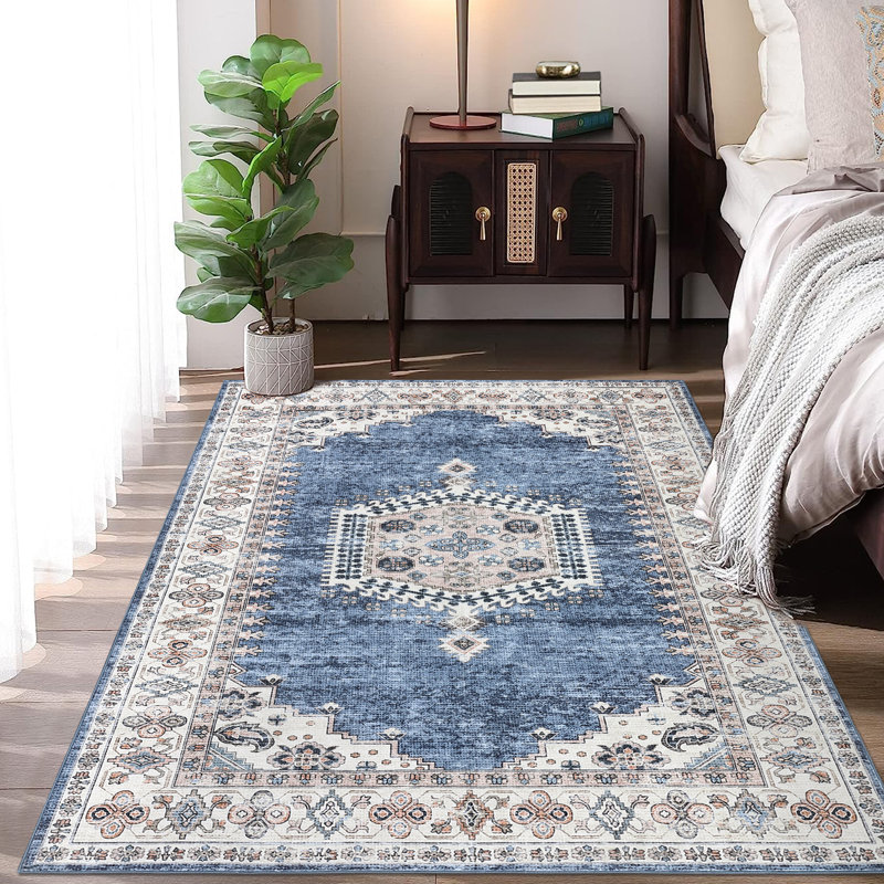 Tapis Damayia avec envers antidérapant, Rectangle 5 pi x 7 pi
