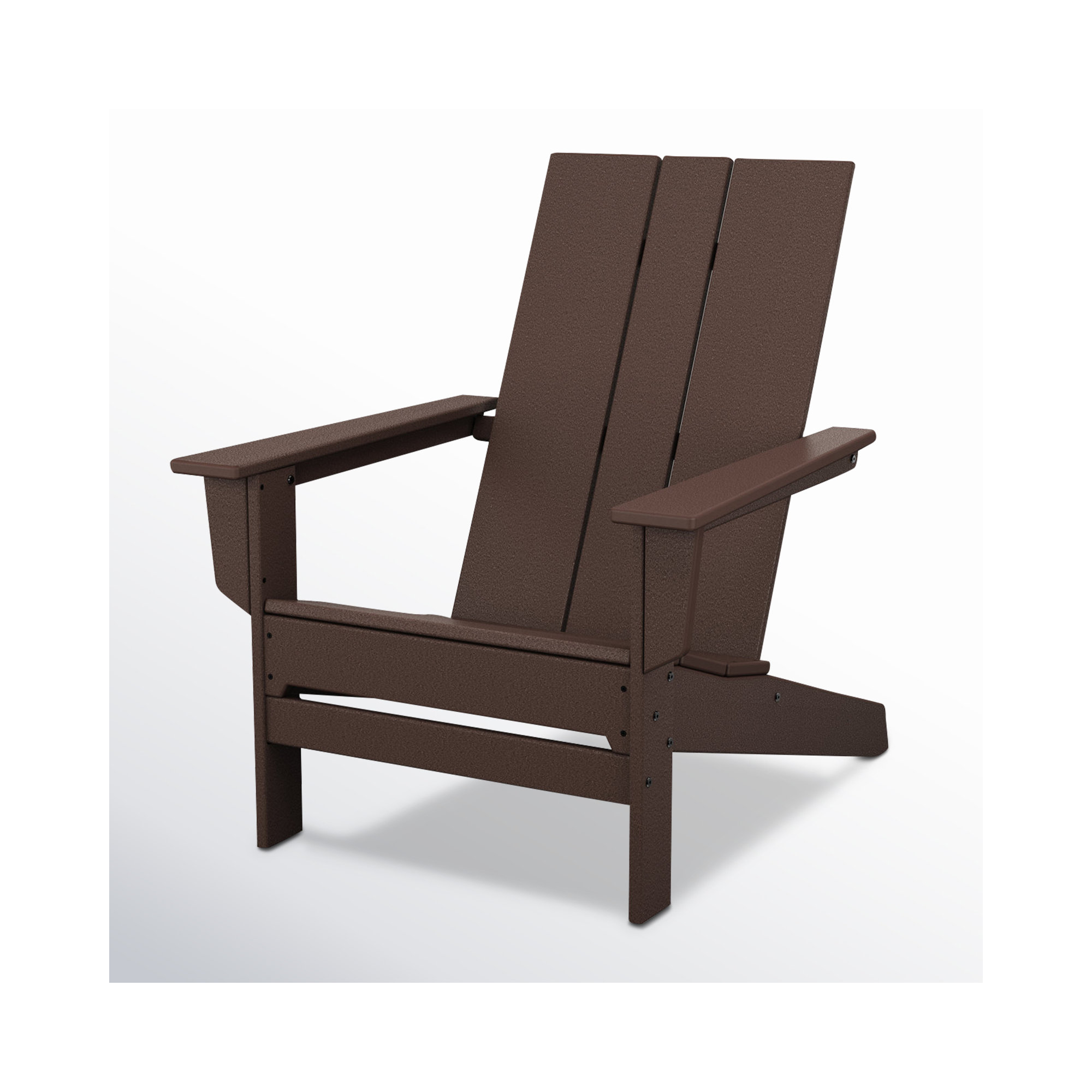 POLYWOOD x AllModern Oversized Plastic Adirondack Chair, Mahogany