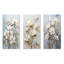 Harmonie de fleurs blanches et dorées - Magnolias en métal, ensemble de 3-572024998