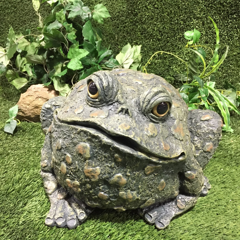 Statue de jardin classique "Earl" Toad Hollow, Vert naturel