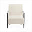 Méridienne rembourrée en polyester pour salon, chambre à coucher et bureau, beige neutre, structure en métal robuste de 26,38 pouces-416797960-416797961