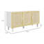 Armoire Sturdy Home, armoire Buffet, armoire d'appoint