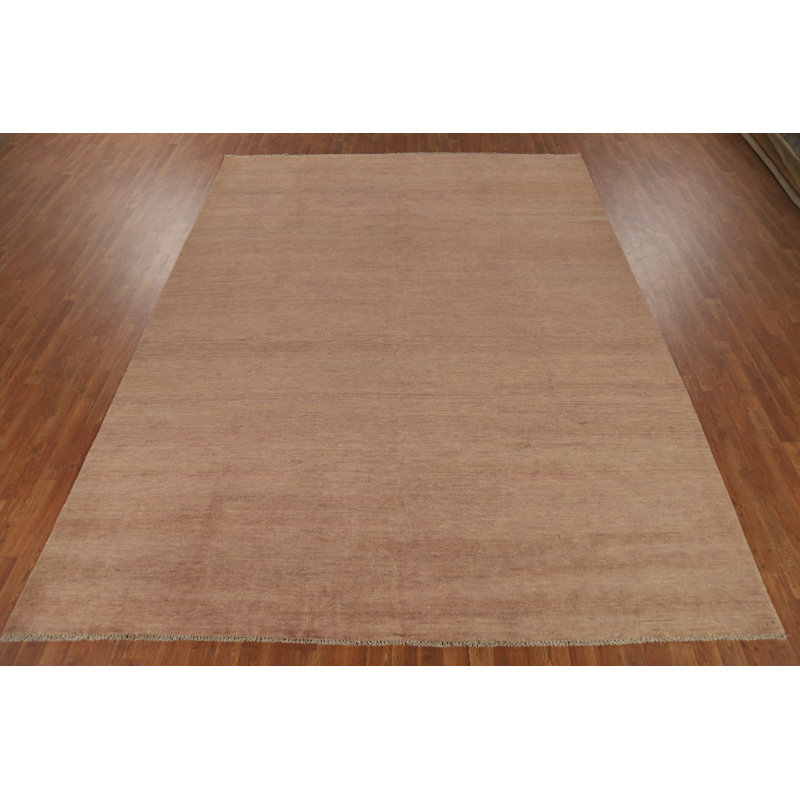 Tapis brun clair moderne Gabbeh 9 x 12