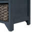 Banc de rangement avec panier amovible et 2 tiroirs, banc à chaussures entièrement assemblé avec coussin amovible-1842077510